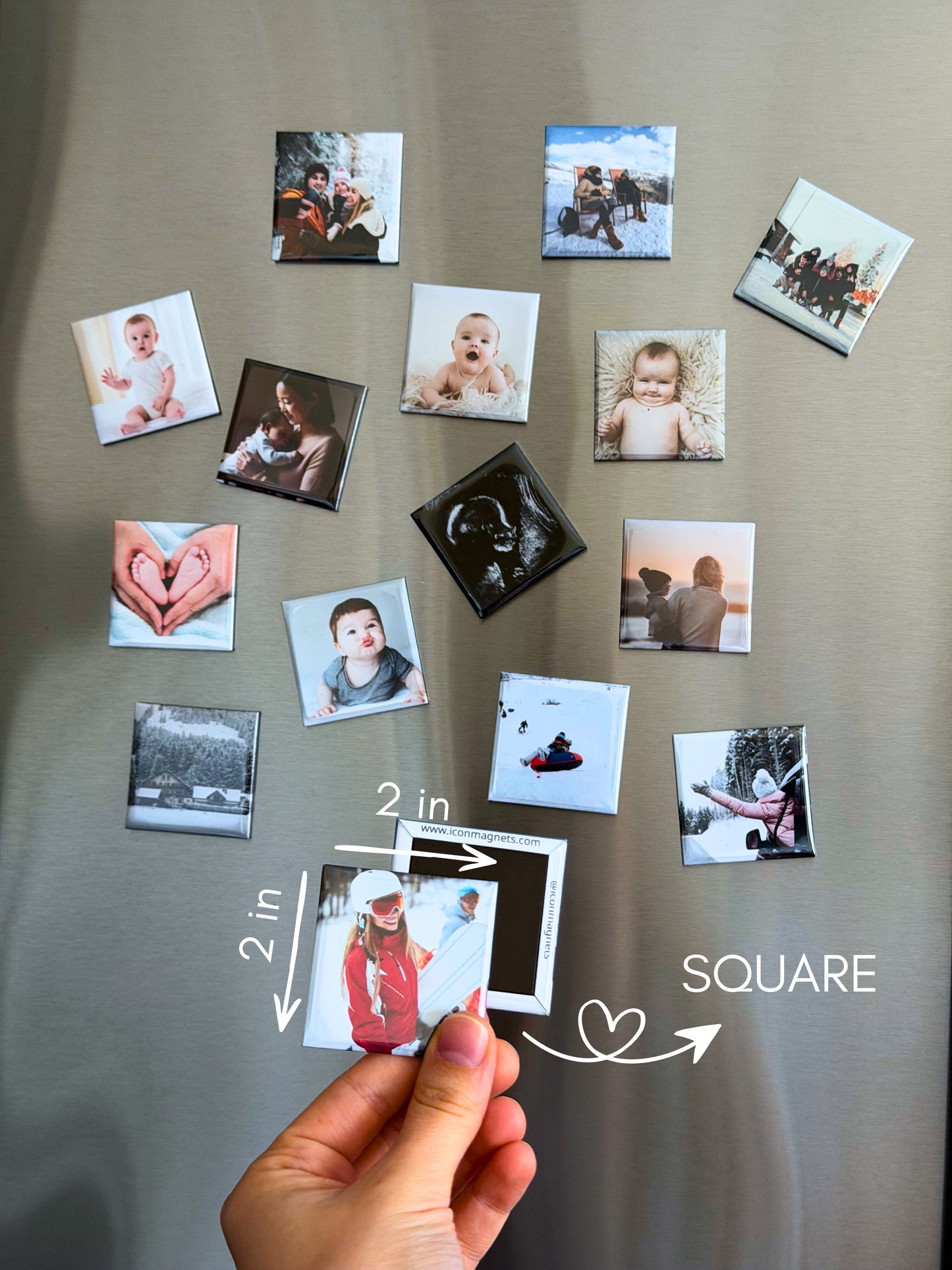 Button Custom Photo Magnets