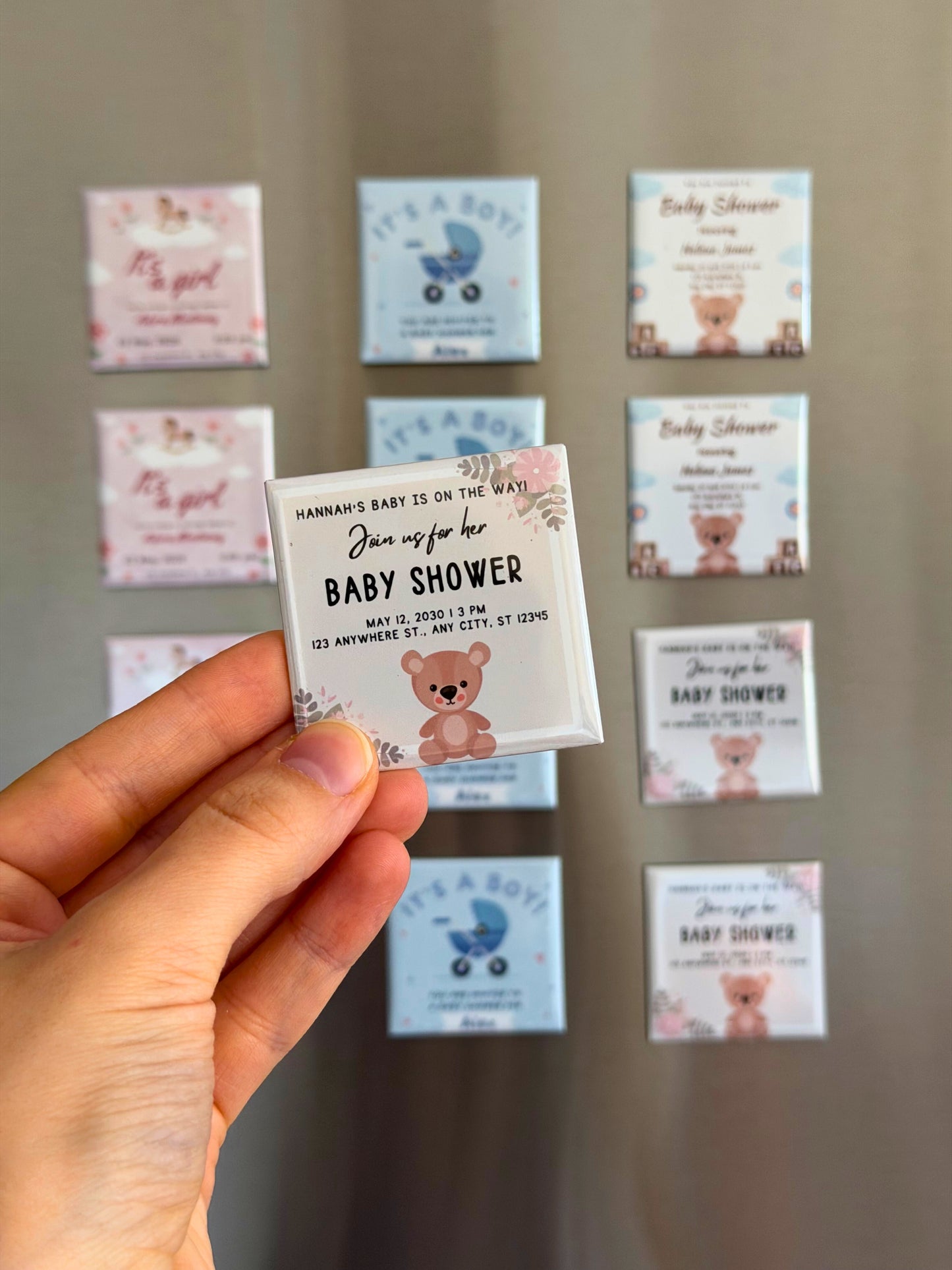 Button Custom Photo Magnets