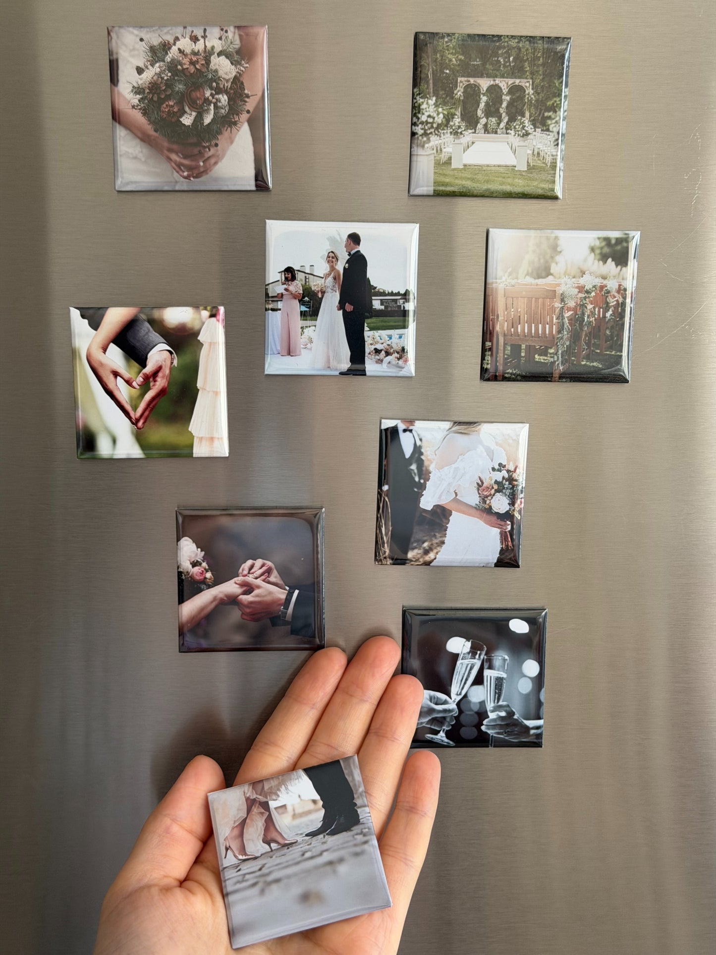 Button Custom Photo Magnets