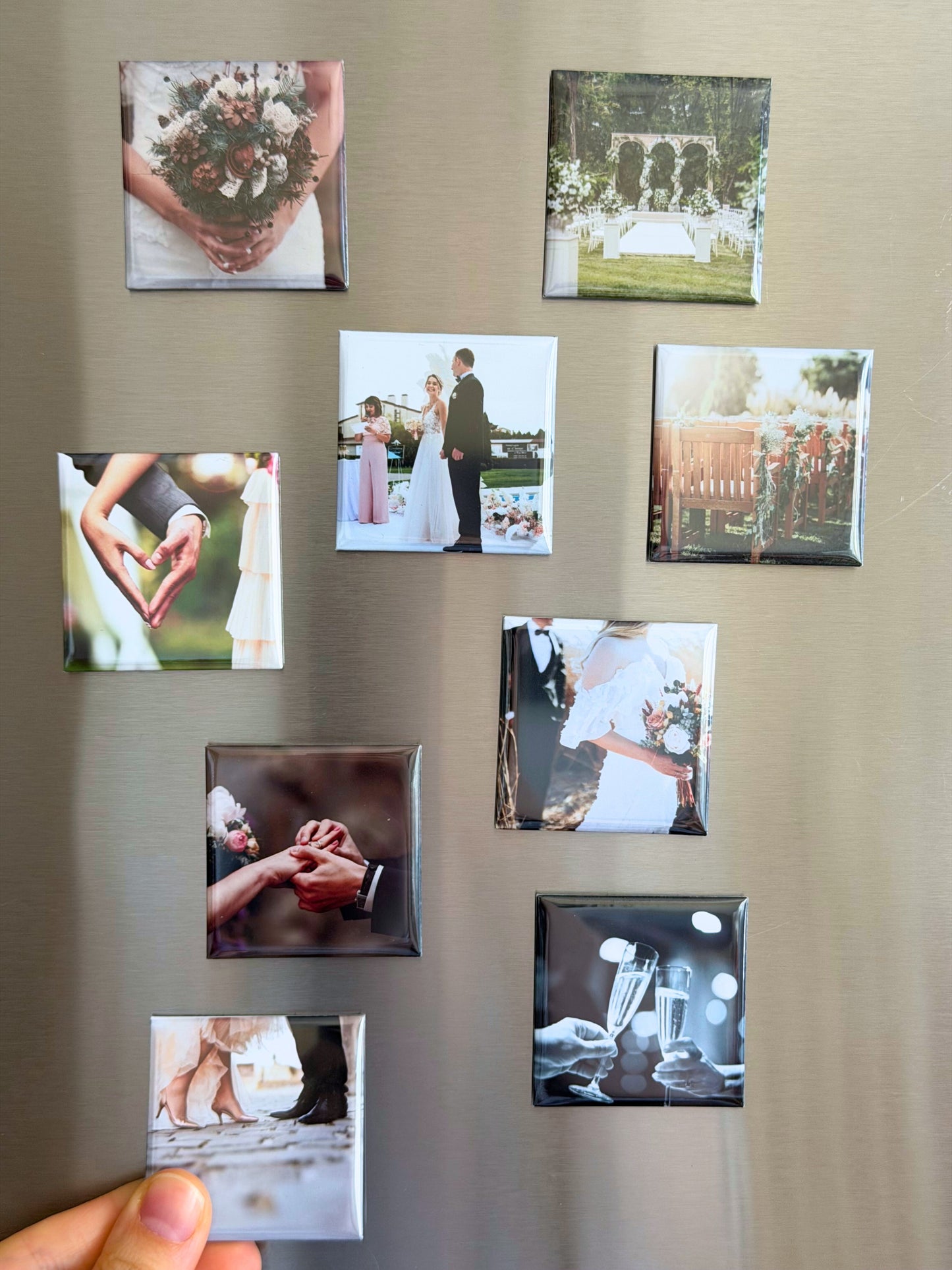 Button Custom Photo Magnets
