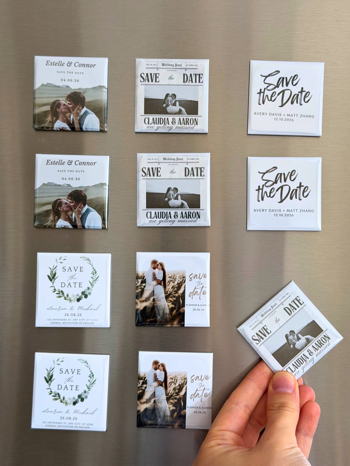 Button Custom Photo Magnets